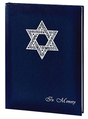 Star of david register books used in funeral service operations, from lynch supply
