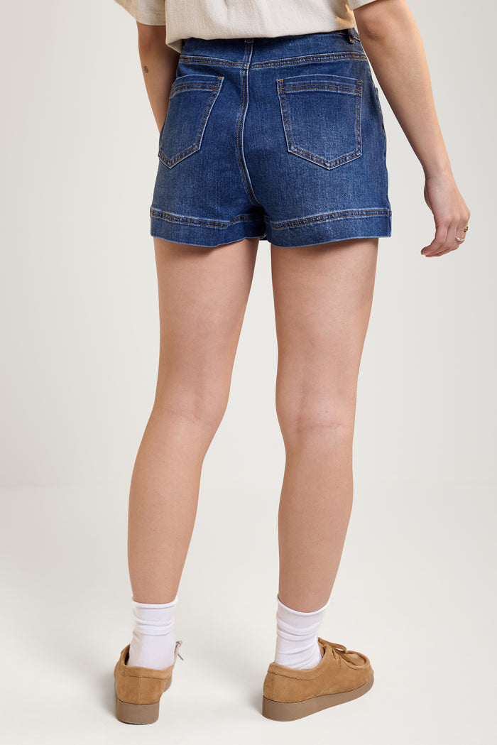 Stretch Denim Skort - 7036