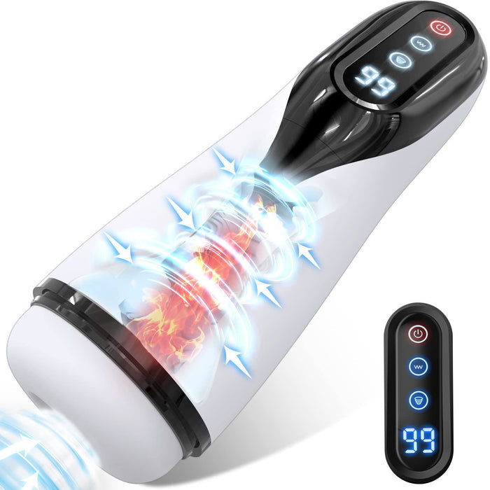 Strong Sucking & Vibrating Male Heating Masturbator Penis Pump