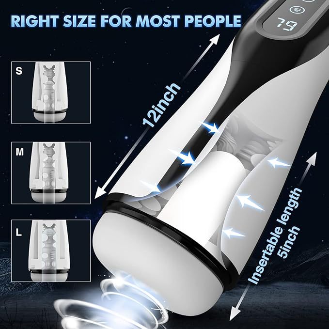 Strong Sucking & Vibrating Male Heating Masturbator Penis Pump