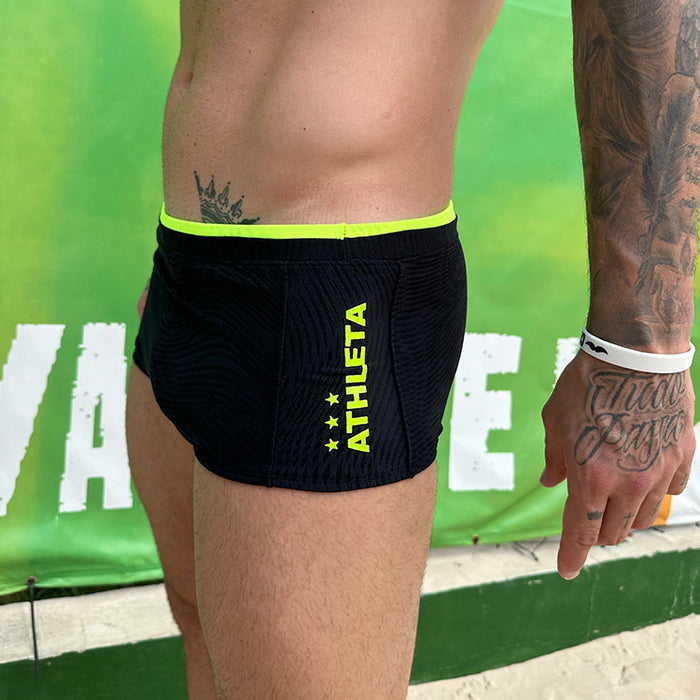 Sunga Athleta & Reis do Futevôlei - Preto/Amarelo