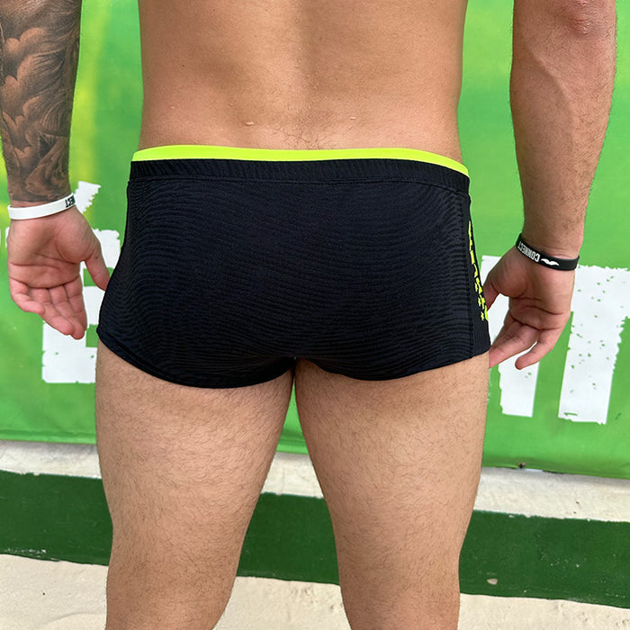 Sunga Athleta & Reis do Futevôlei - Preto/Amarelo