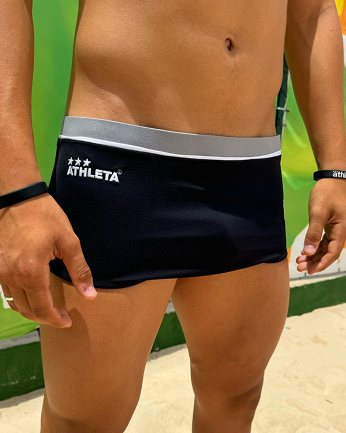Sunga Athleta & Reis do Futevôlei - Preto/Cinza 2024