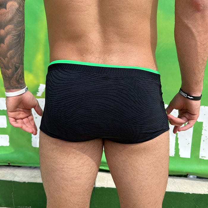 Sunga Athleta & Reis do Futevôlei - Preto/Verde Neon