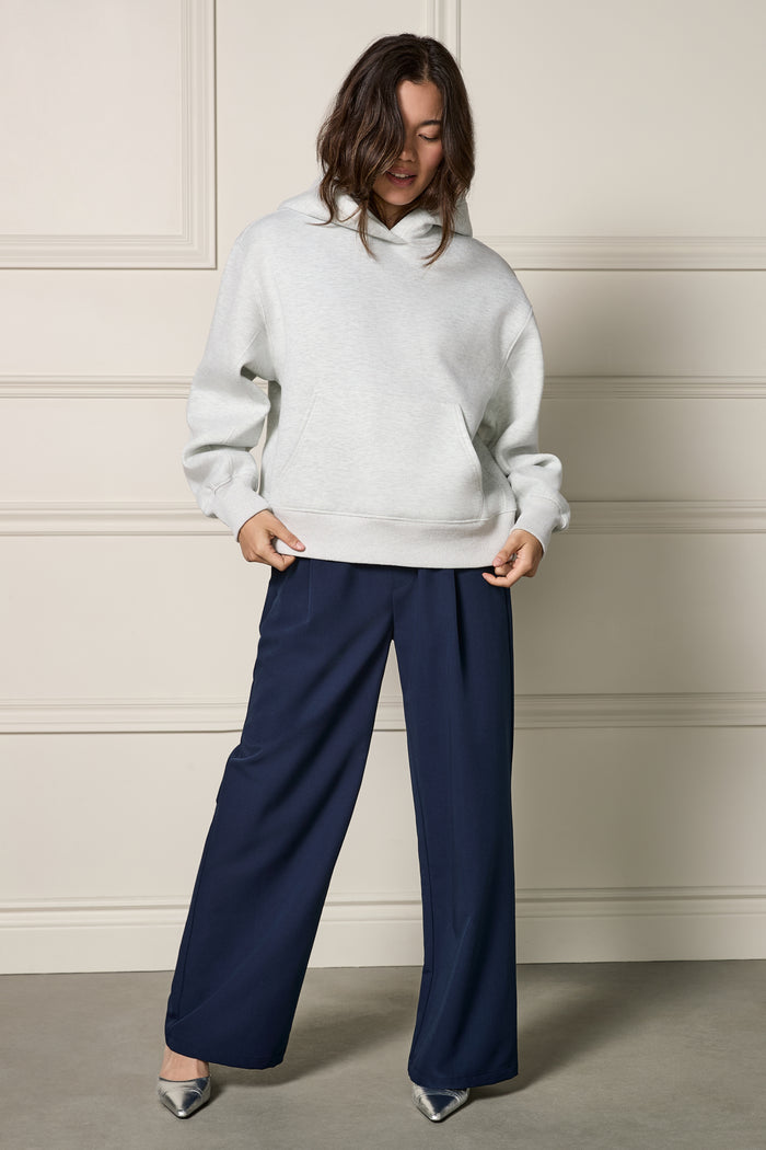 Sweater With Oversized Hood - 9113