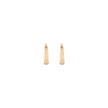 Tapered Huggie Earrings Vermeil Yellow Gold
