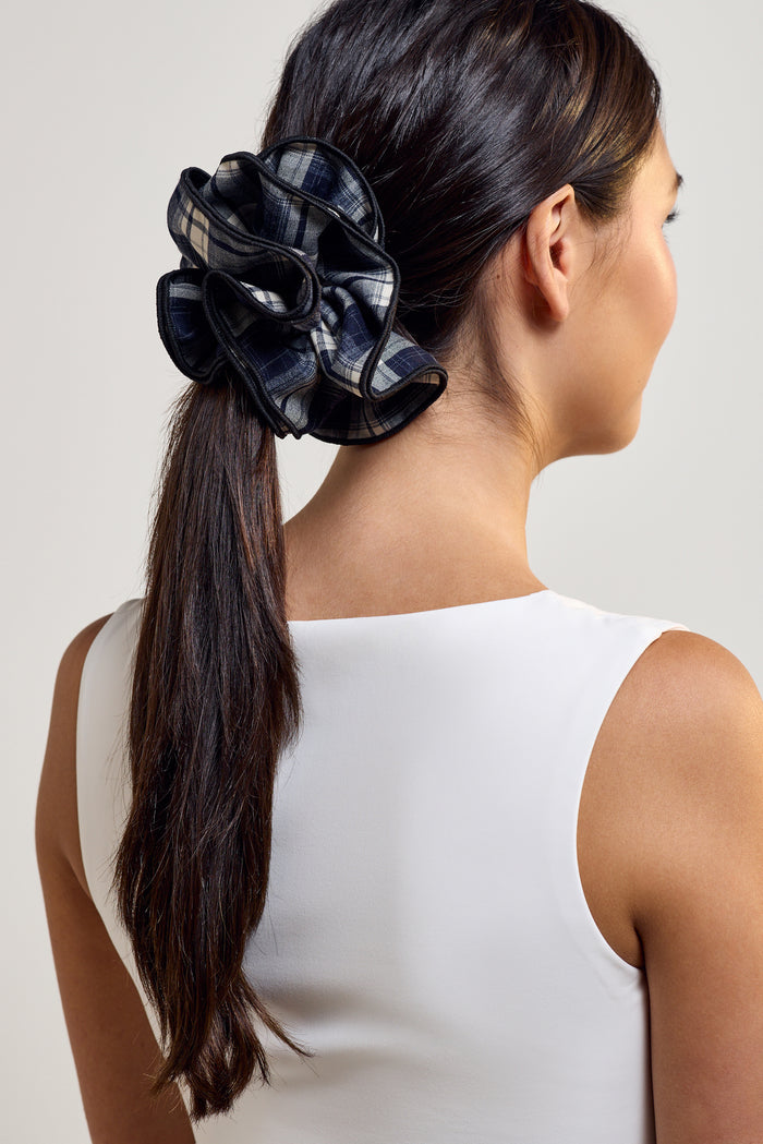 Tartan Pattern Scrunchie - A0407