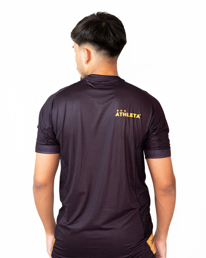 Térmica Manga Curta Athleta SS25 Futevôlei - Black Gold