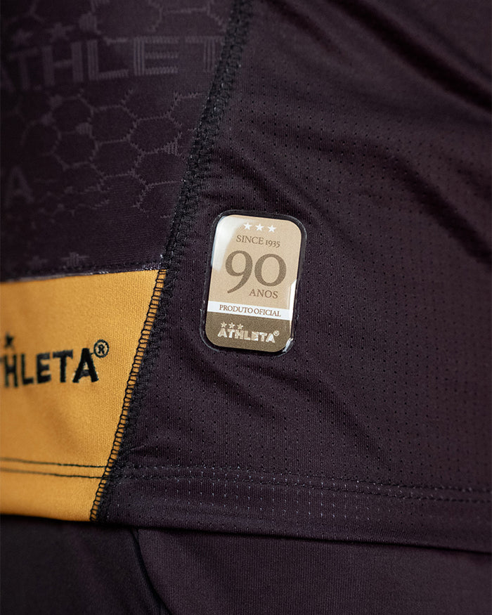 Térmica Manga Curta Athleta SS25 Futevôlei - Black Gold