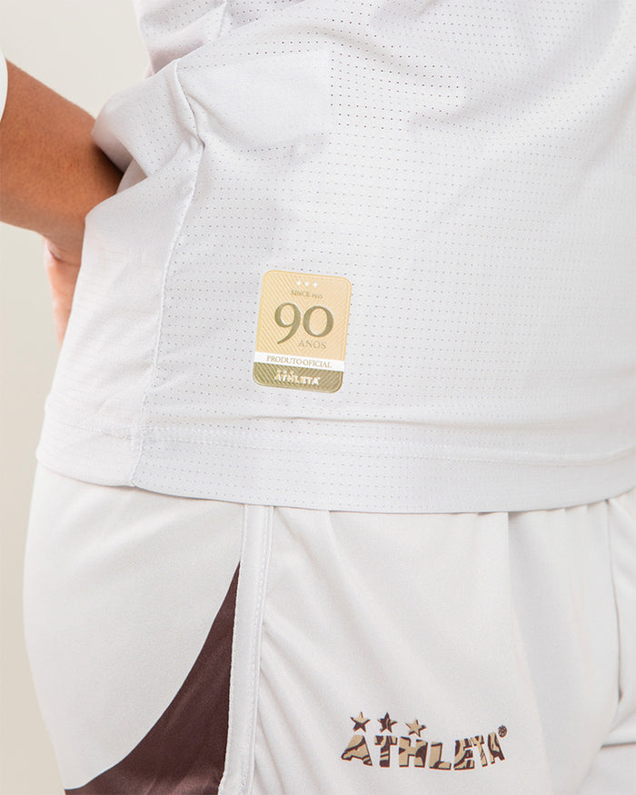 Térmica Manga Curta Feminina  Athleta SS25 Comfort 2.0 - Off White