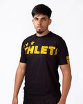 Térmica Manga Curta Masculina Athleta SS25 Comfort - Black Gold