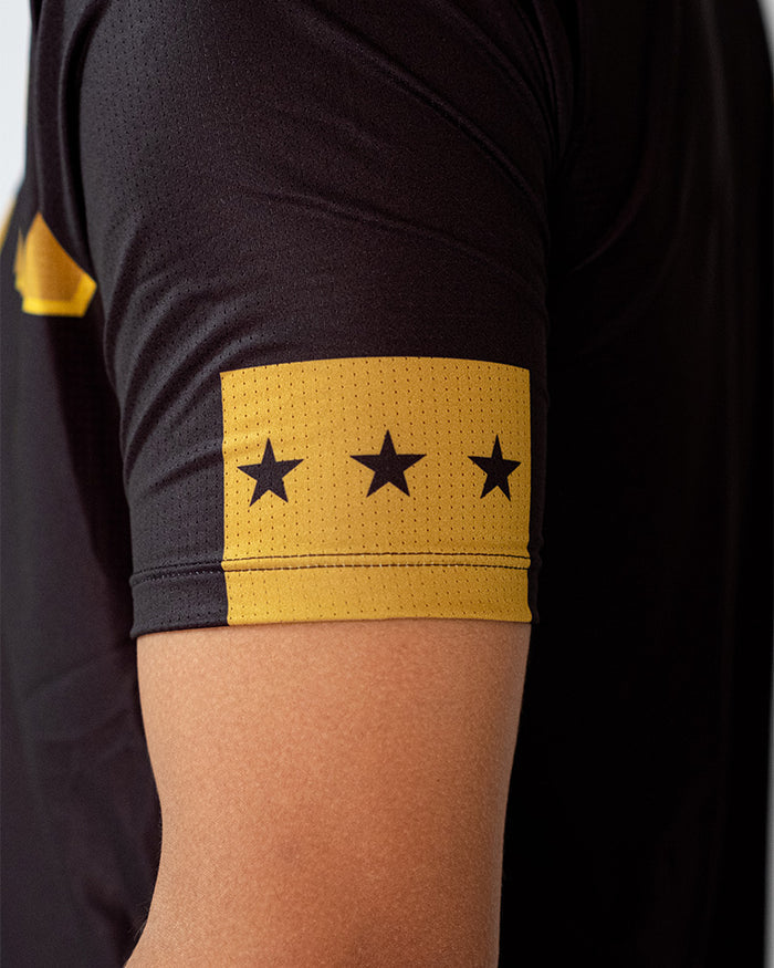 Térmica Manga Curta Masculina Athleta SS25 Comfort - Black Gold