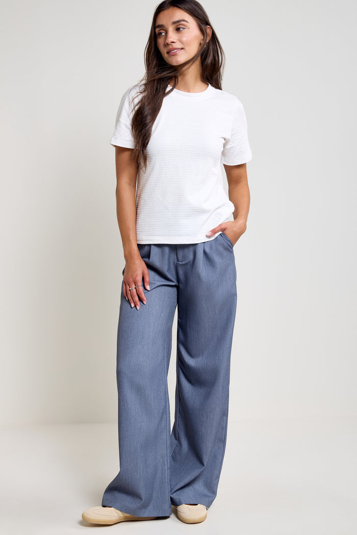 Textured Polka Dot T-Shirt - 9203
