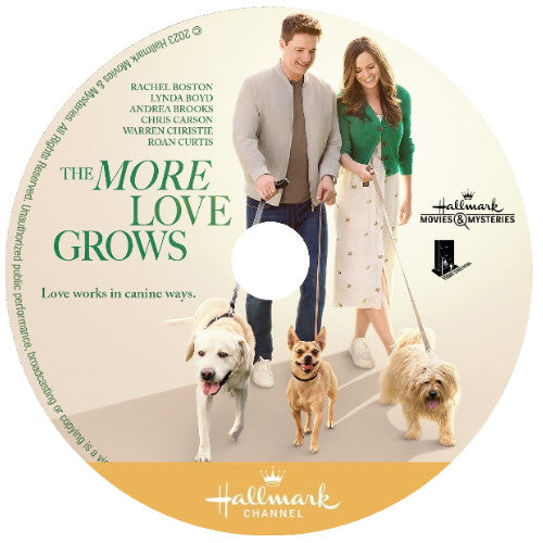 THE MORE LOVE GROWS DVD MOVIE 2023 Rachel Boston
