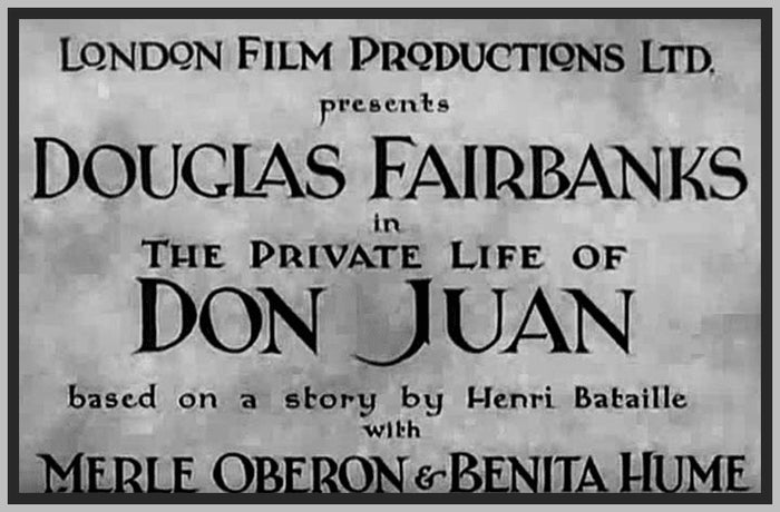 THE PRIVATE LIFE OF DON JUAN - 1934 - ROBERT DONAT - RARE DVD