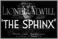 THE SPHINX - 1933 - SHEILA TERRY - RARE DVD