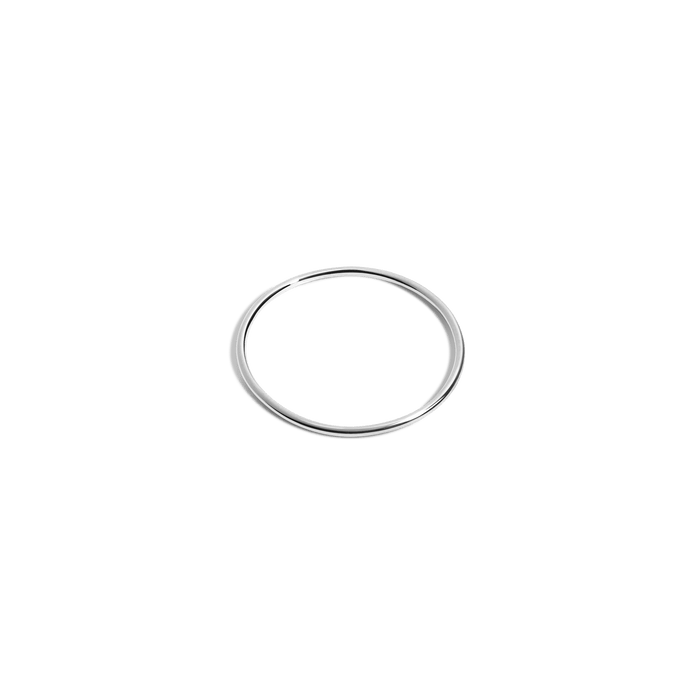 Stackable Ring Sterling Silver White Gold Vermeil 14k White Gold 18k White Gold Laid down