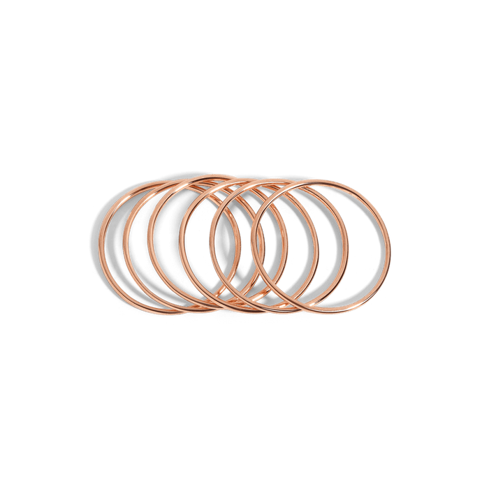 Stackable Ring Rose Gold Vermeil 14k Rose Gold 18k Rose Gold