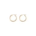 Thin Twisted Hoop Earrings (20mm)