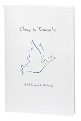Things to remember with dove first call book used in funeral service operations, from lynch supply
