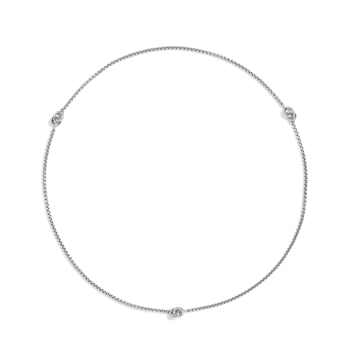 Three-in-One Connection Necklace Vermeil White Gold 18in Necklace / 6in Bracelet 19.5in Necklace / 6.5in Bracelet 21in Necklace / 7in Bracelet First