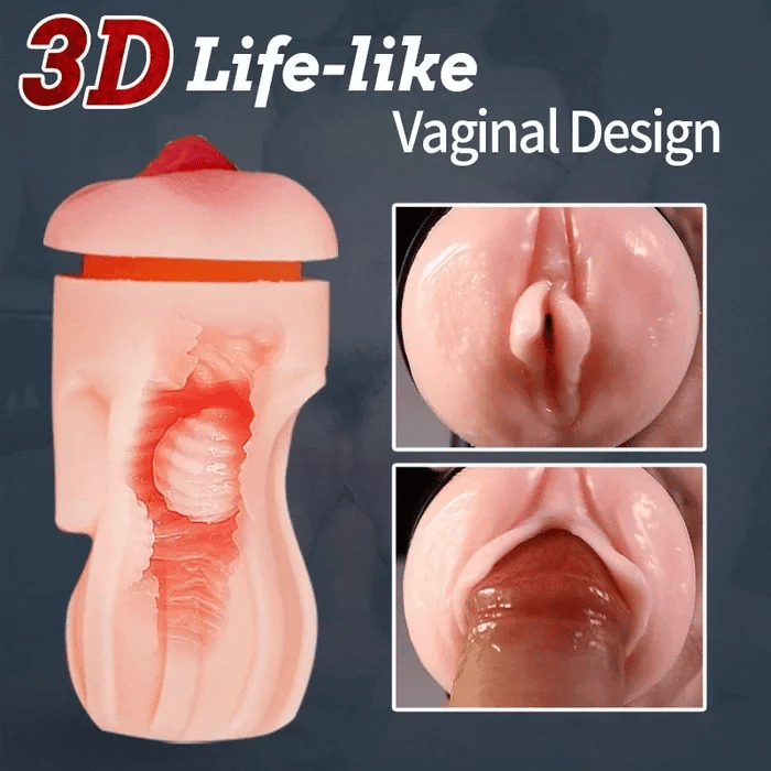 Thunder 10 Vibrating Masturbation Cups and Pussy Pockets 2 in 1 APP Control