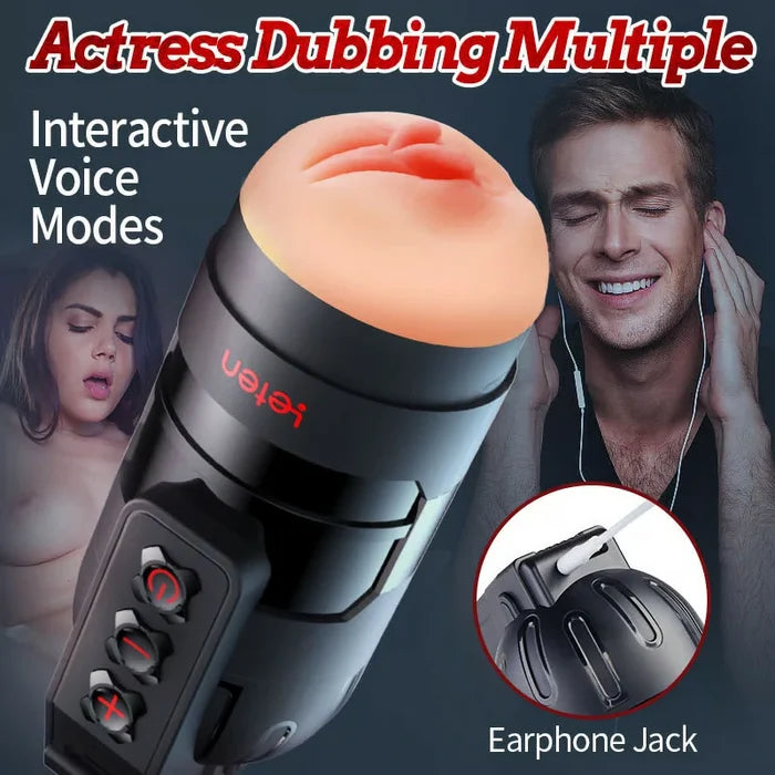 Thunder 10 Vibrating Masturbation Cups and Pussy Pockets 2 in 1 APP Control