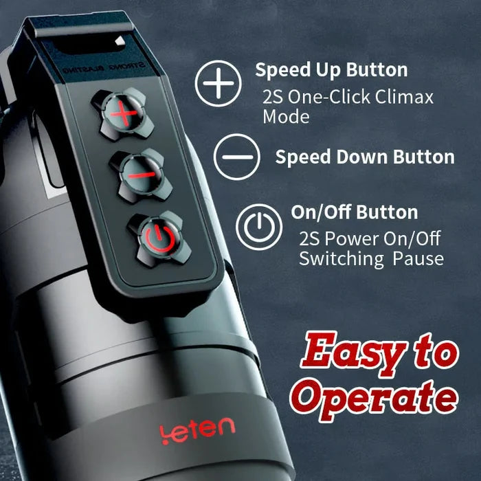 Thunder 10 Vibrating Masturbation Cups and Pussy Pockets 2 in 1 APP Control