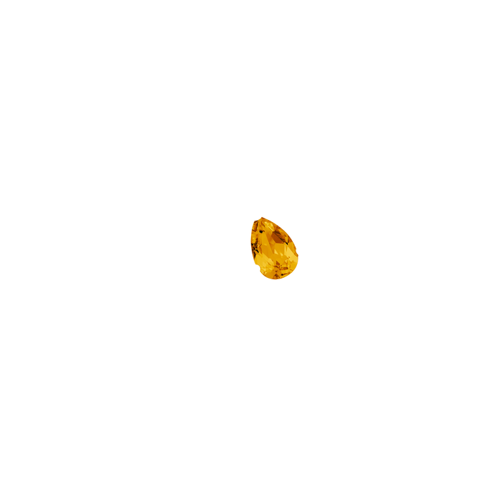 Pear / Large / Yellow Citrine