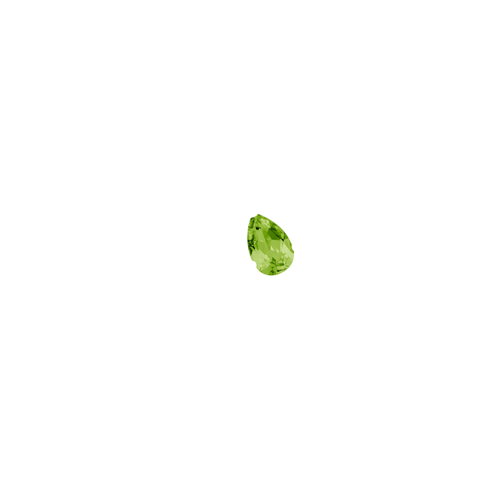 Pear / Large / Green Peridot