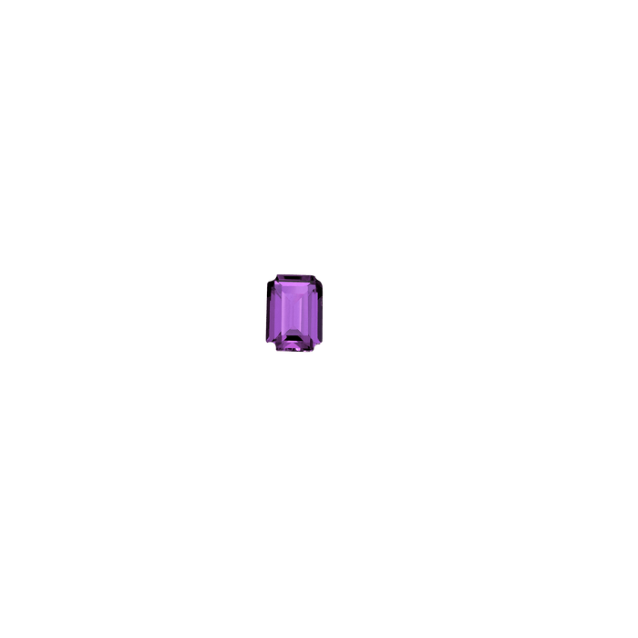 Emerald / Large / Purple Amethyst
