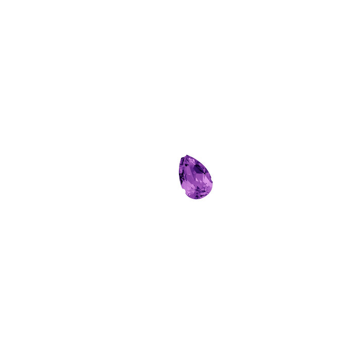 Pear / Large / Purple Amethyst
