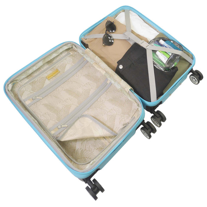 Tommy Bahama 21.5" Carry-On Hardside Spinner Luggage with 3D Pineapple