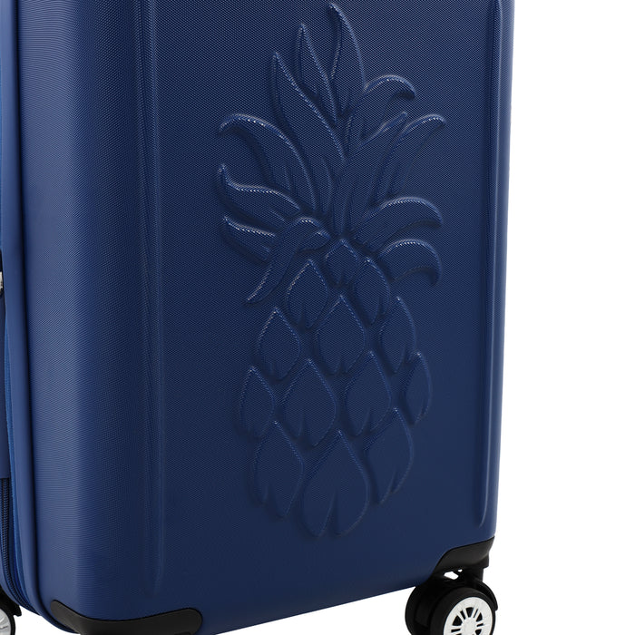 Tommy Bahama 21.5" Carry-On Hardside Spinner Luggage with 3D Pineapple