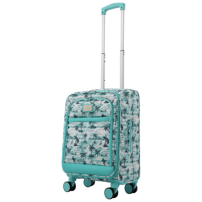 Tommy Bahama Palm Print 21.5" Expandable Softside Carry-On Spinner