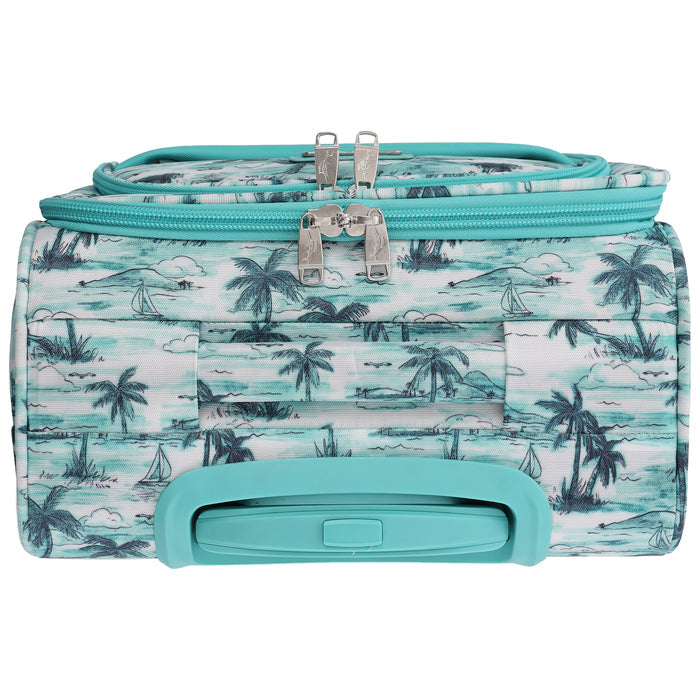 Tommy Bahama Palm Print 21.5" Expandable Softside Carry-On Spinner