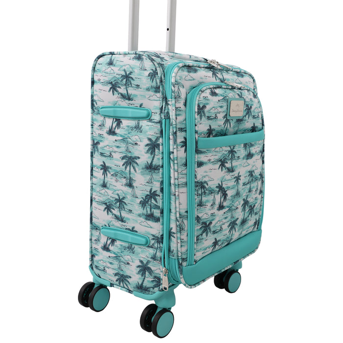Tommy Bahama Palm Print 21.5" Expandable Softside Carry-On Spinner