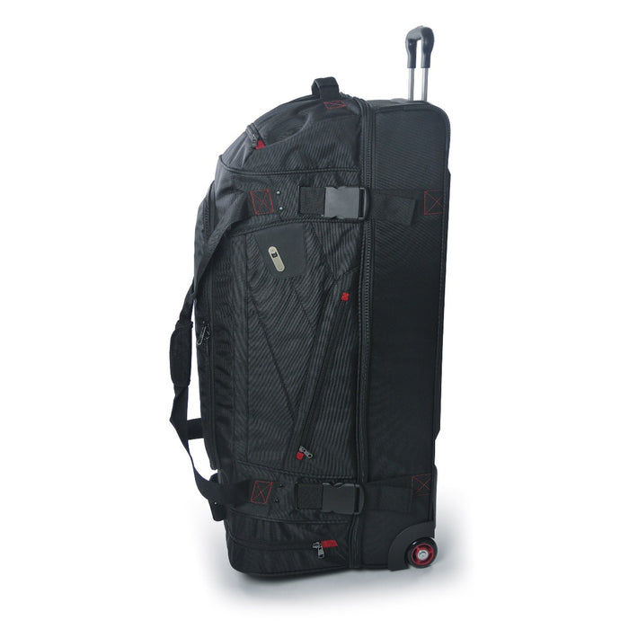 Tour Manager 36-inch black large wheeled rolling duffle bag for travel