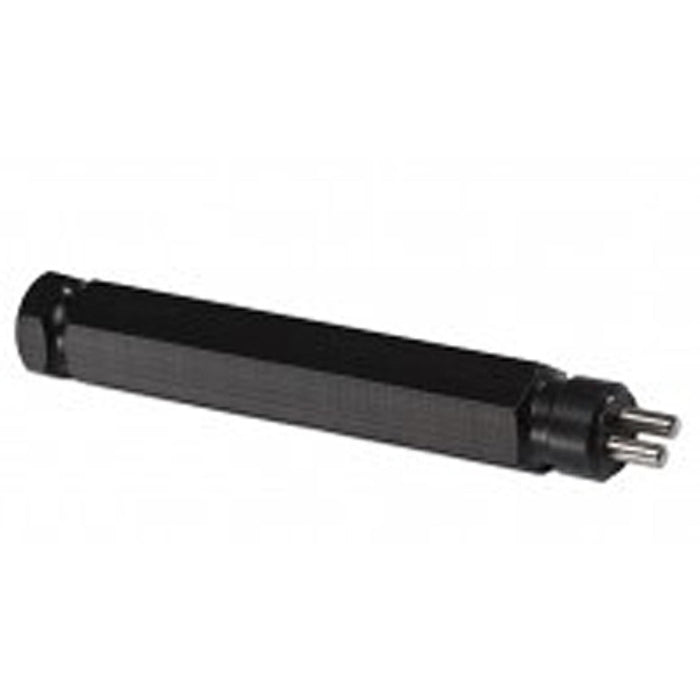 Trocar button applicator tool with delrin handle used in funeral service operations, from lynch supply