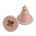 Trocar buttons with snip-tip end used in funeral service operations, from lynch supply