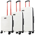 True Religion Molded U 3-Piece Hardside Spinner Luggage Set – 22", 26.5" & 30.5" Expandable Suitcases