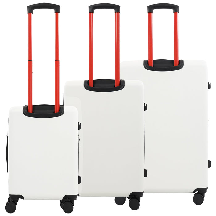 True Religion Molded U 3-Piece Hardside Spinner Luggage Set – 22", 26.5" & 30.5" Expandable Suitcases
