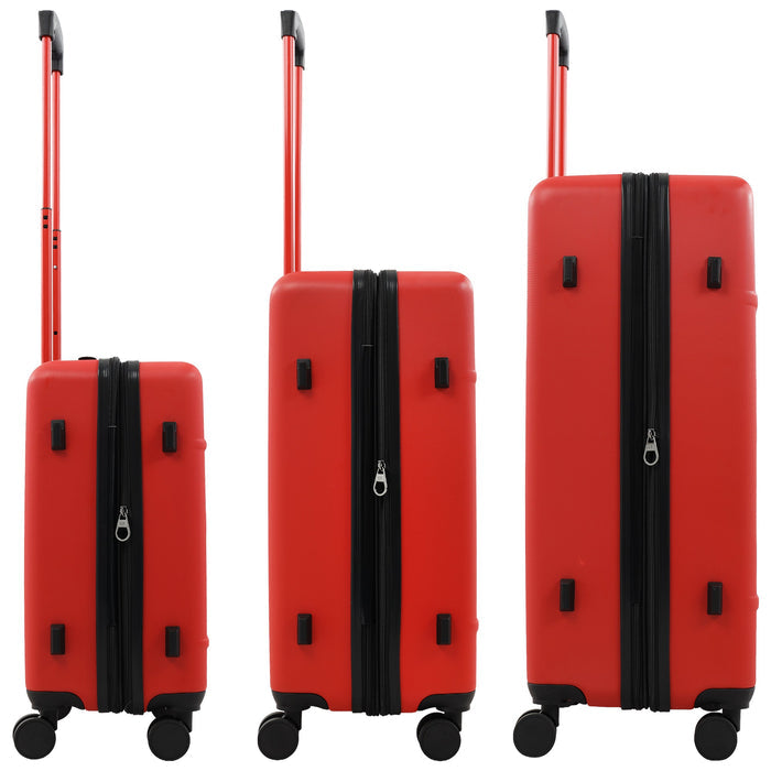 True Religion Molded U 3-Piece Hardside Spinner Luggage Set – 22", 26.5" & 30.5" Expandable Suitcases