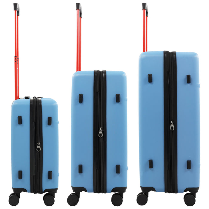 True Religion Molded U 3-Piece Hardside Spinner Luggage Set – 22", 26.5" & 30.5" Expandable Suitcases