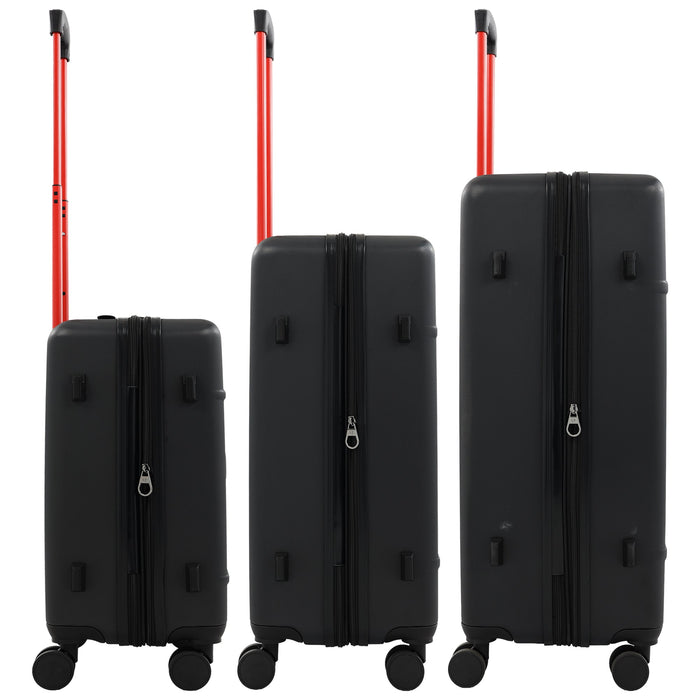 True Religion Molded U 3-Piece Hardside Spinner Luggage Set – 22", 26.5" & 30.5" Expandable Suitcases