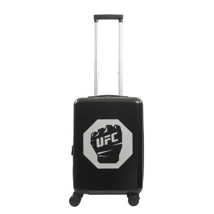 UFC Ful 22.5" Black Carry-On Fist Logo Spinner, Hard side Suitcases Rolling Luggage