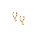Curve Hoop Earrings Stainless Steel Yellow Gold