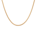 Unbreakable Herringbone Necklace Stainless Steel Yellow Gold 16in First