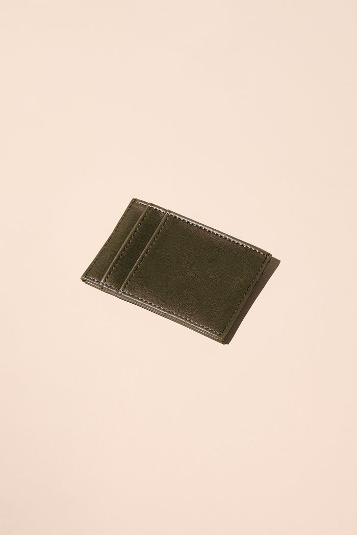 Vegan Leather Card Holder - Vintage