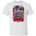 Veterans Day patriotic teacher and school staff T-shirt - white
